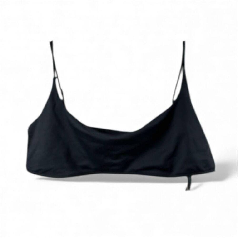 SKIMS NWT Square Neck Scoop Top in Obsidian Size 3X